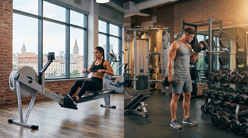 Confronto tra un allenamento cardio e allenamento con i pesi