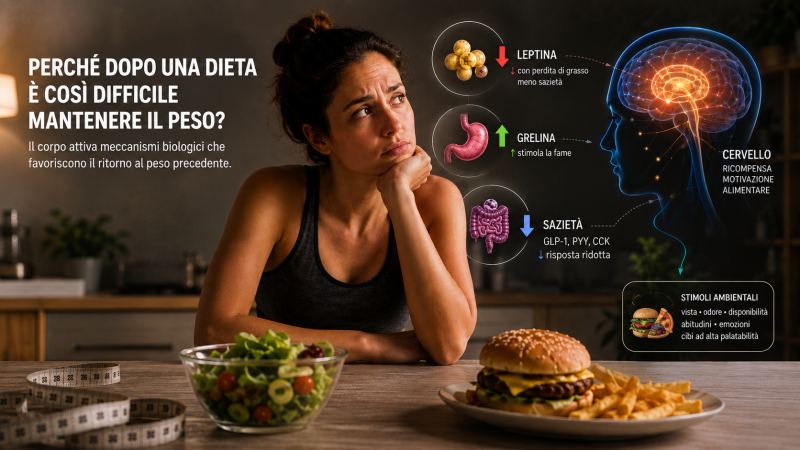 Regolazione della fame e della sazietà dopo la perdita di peso